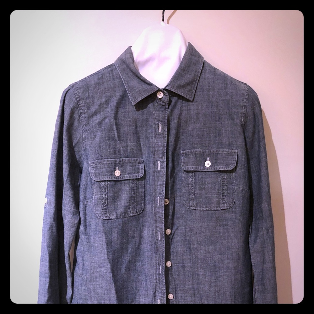 JCrew  blue jean shirt